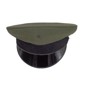 Superior Uniform Cap  Green USA Army  Hat Sz 7 3/8 USA Made